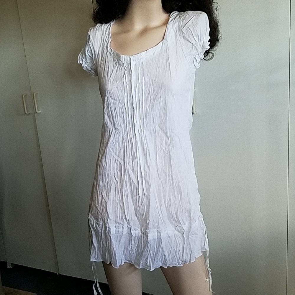 Mini white dress \tunic S